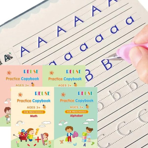 Kids Magic Practice Book Set - Auto Disappearing Writing